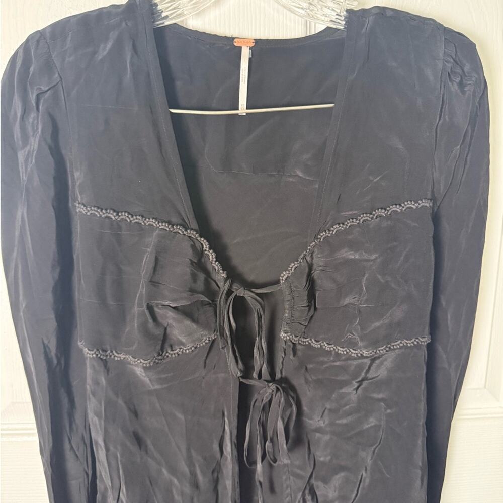 Free People Bali Ariel Top in Black XS - Picture 3 of 8